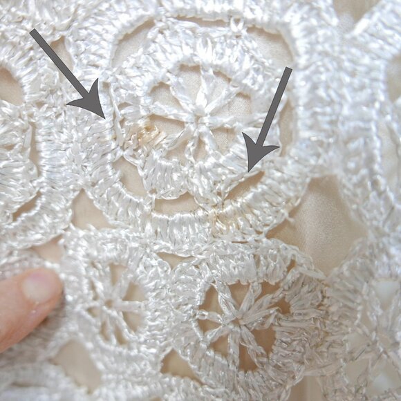 60s Vintage Silver Raffia Jacket, Made in Italy - Picture 9 of 10